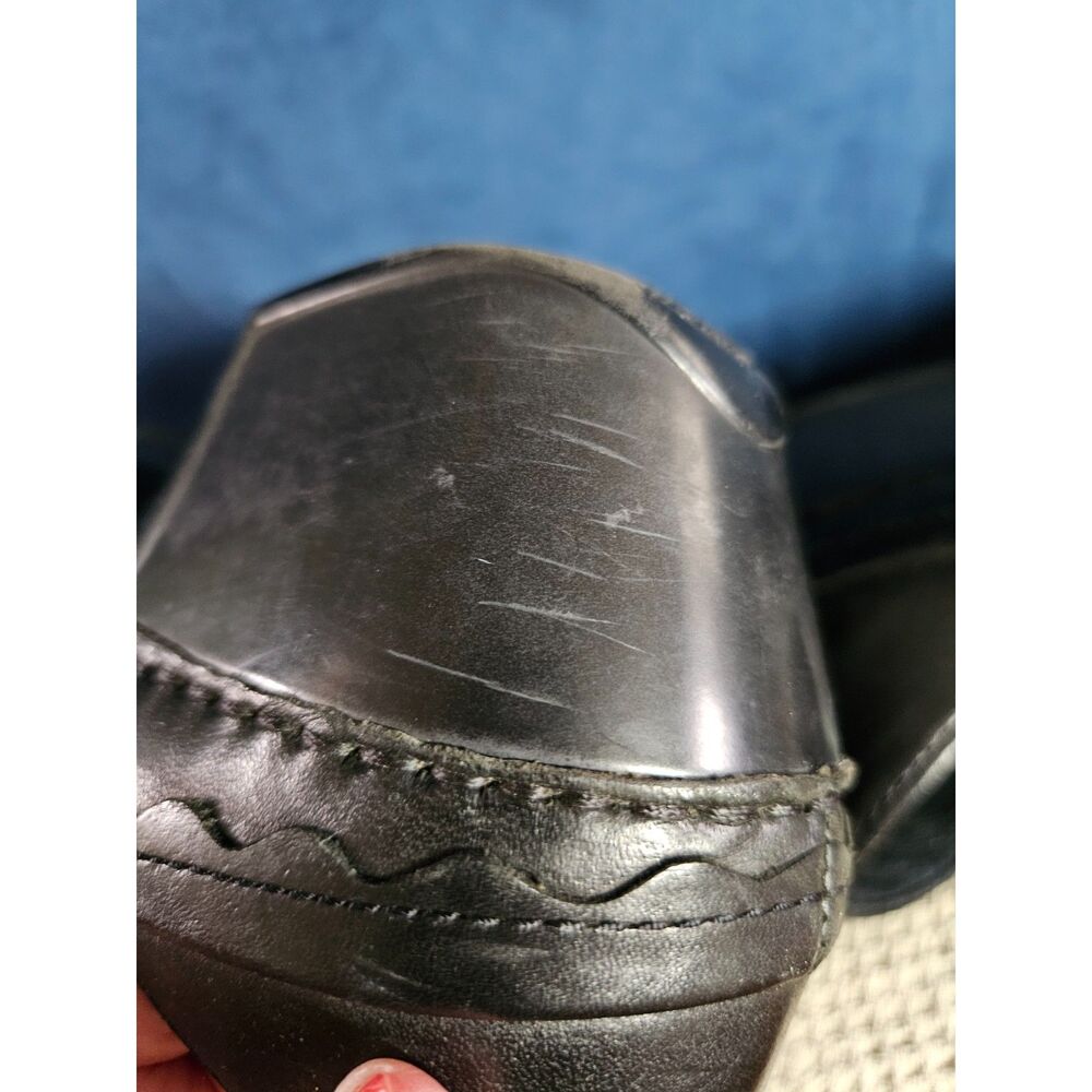 DANSKO Black Leather Clog Leather Hailey Heel Clog Size 37 EU, 6.5-7 U.S. - Picture 4 of 7